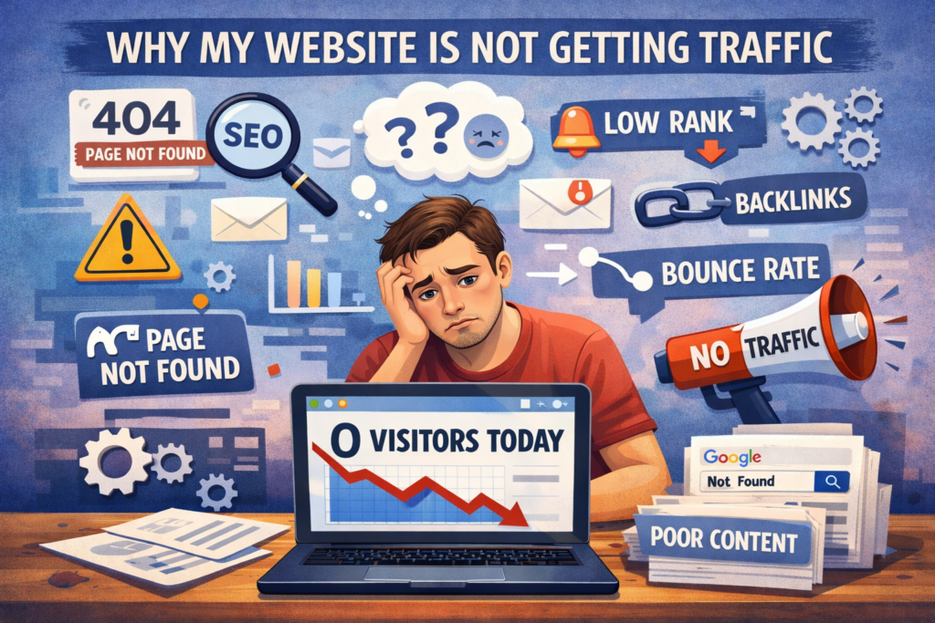 new website no traffic